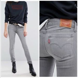 HP-Levi’s 711 Skinny grey washed Jeans